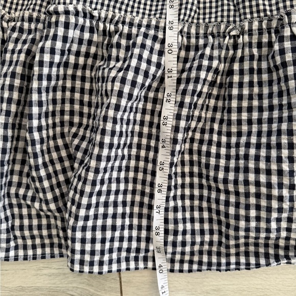 NWT J Gee Dress Women S Black White Check Peasant - Picture 11 of 15